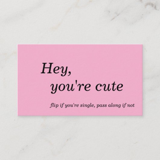 Flirt and Connect Cards 名刺 (正面)