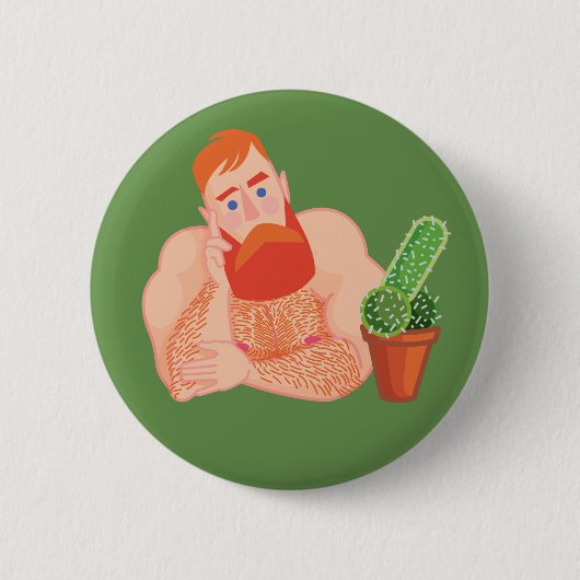 Flirtatious Guy 缶バッジ (正面)