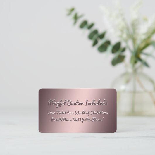 Flirtingおもしろい Business Card 名刺 (スタンド正面)