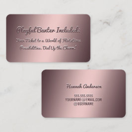 Flirtingおもしろい Business Card 名刺