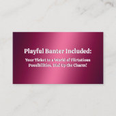 Flirtingおもしろい Business Card 名刺 (正面)