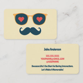 Flirtingおもしろい Business Card 名刺