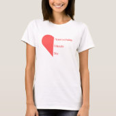 Flirting Introverts Red Approachable Friendly Shy Tシャツ (正面)