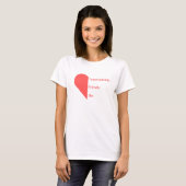 Flirting Introverts Red Approachable Friendly Shy Tシャツ (正面フル)