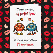 Flirty  Disc Golf Puns | Valentine's Day カード