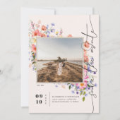 Flirty Floral Meadow | 夏の結婚式の写真  セーブザデート (正面)