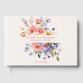 Flirty Floral Meadow | 夏の結婚式 ゲストブック (正面)