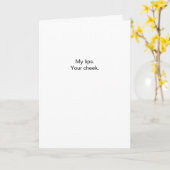 Flirty My Lips Your Cheek カード (黄色い花)