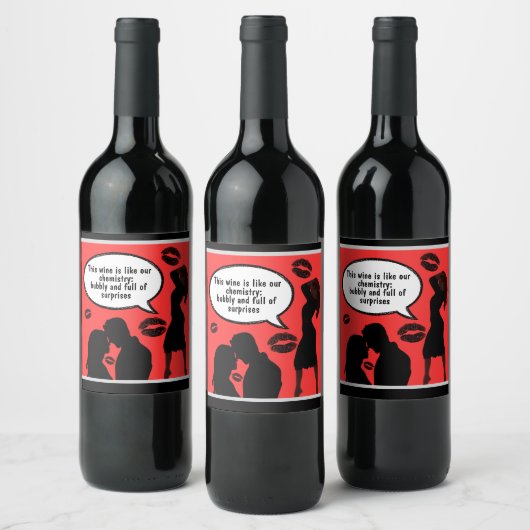 Flirty Wine Labels to Ignite Romance! ワインラベル (ボトル)