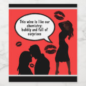 Flirty Wine Labels to Ignite Romance! ワインラベル (シングルラベル)