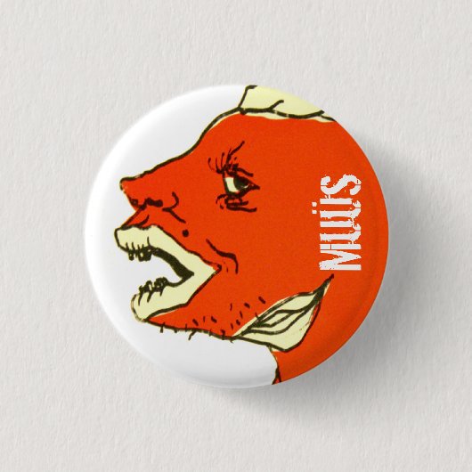 Flish-Floshのクローズアップボタン 缶バッジ (正面)