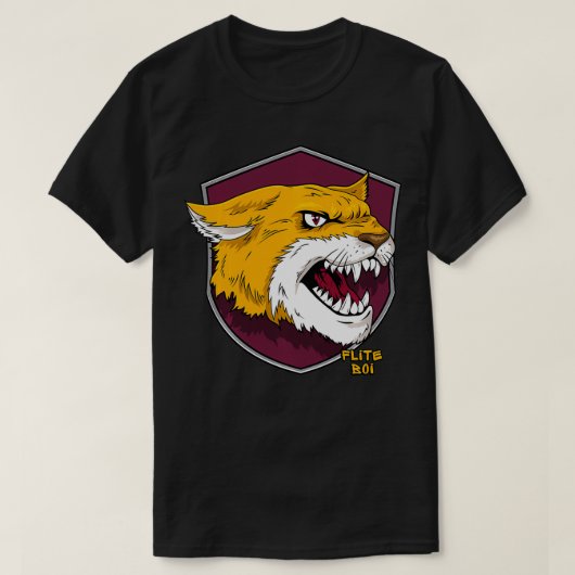 Flite Boi Bethuneu2013クックマンワイルドキャッツ図 Tシャツ (デザイン正面)