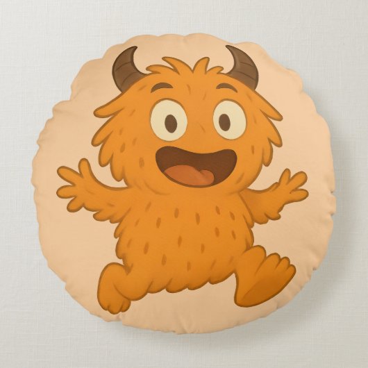 Flitzi – Das Beruhigende Sensorik-Kissen für Fokus ラウンドクッション (正面)