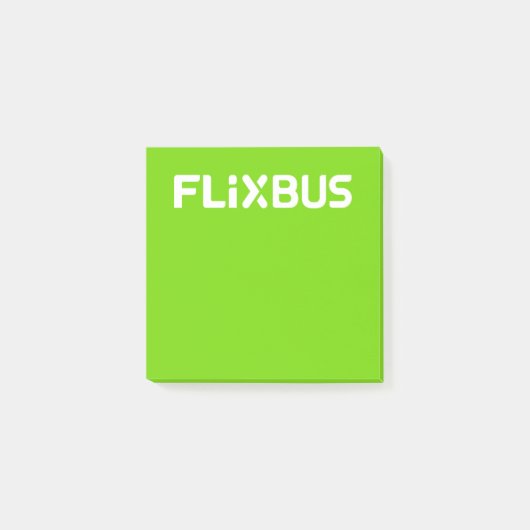 Flixbusの投稿に関する注意 ポストイット (正面)