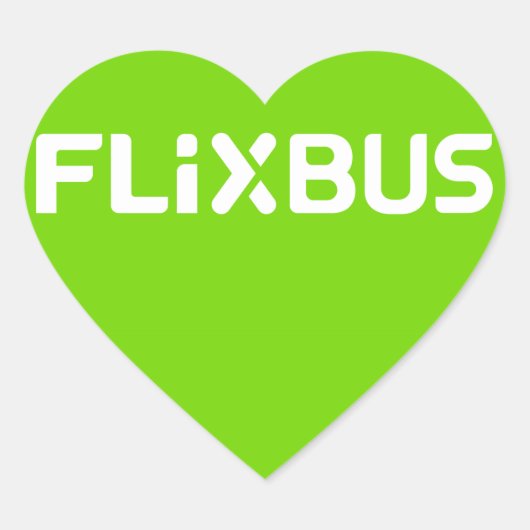 Flixbusスタンプ ハートシール (正面)
