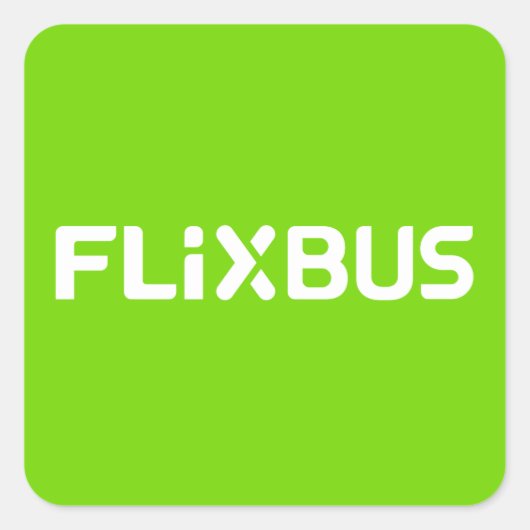 Flixbusステッカー スクエアシール (正面)