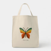 Float Hope Retro Rainbow Butterfly Tote トートバッグ (裏面)