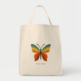 Float Hope Retro Rainbow Butterfly Tote トートバッグ