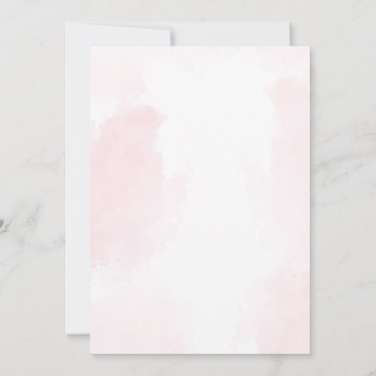 Float Into Four - Summer Girl Birthday Party 招待状 (裏面)