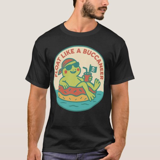 Float Like A Buccaneer Frog Tシャツ (正面)