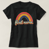 Float Nurse Nursing Retro Rainbow Float Pool Nurse Tシャツ (デザイン正面)