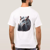 Float with Hippo: お洒落Art Tee Tシャツ (裏面)