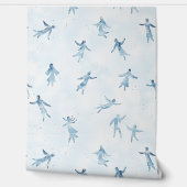 Floating Blue Watercolor Figures 壁紙 (ほどく)