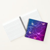 Floating Butterflies Spiral Notebook (Purple) ノートブック (内部)