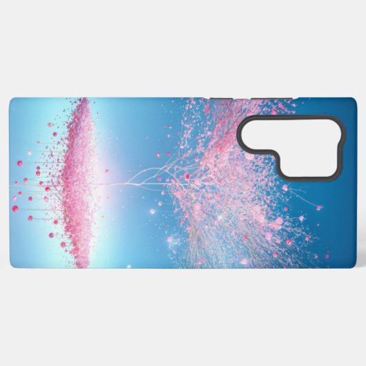Floating Cherry Blossom Tree & Light Phone Case Samsung Galaxyケース (裏面横)