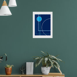 Floating Circles 11 Abstract Design  ポスター