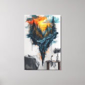 Floating Forest Dreamy キャンバスプリント (正面)