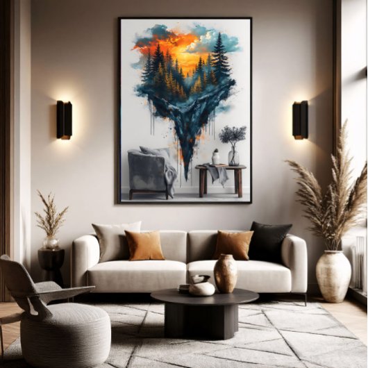 Floating Forest Dreamy キャンバスプリント