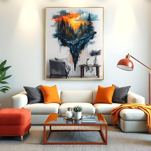 Floating Forest Dreamy ポスター