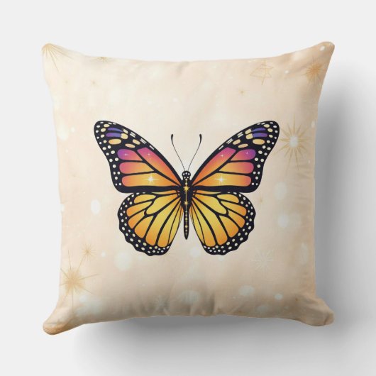 "Floating Golden Beauty" クッション (裏面)