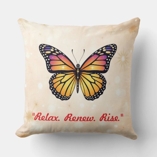 "Floating Golden Beauty" クッション (正面)