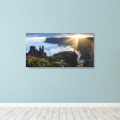 Floating Island Mount Roraima - Moody Prehistoric  キャンバスプリント (インサイチュ (ウッドフロア))