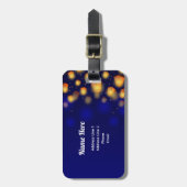 Floating Lantern Family Vacation Luggage Tag ラゲッジタグ (正面縦)