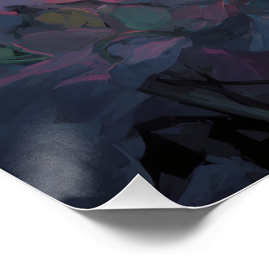 Floating Lantern Train Through Dream Forest ポスター (コーナー)