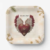 "Floating Love Heart" ペーパープレート (正面)