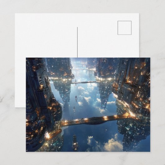 Floating Metropolis in the Sky ポストカード (正面/裏面)