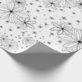 Floating Petals – Colorable Wrapping Paper ラッピングペーパー (角)