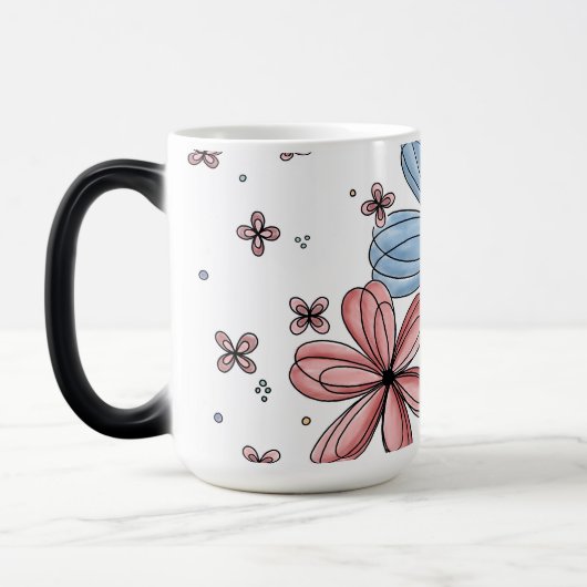 Floating Petals – Full Color Mug モーフィングマグカップ (左)