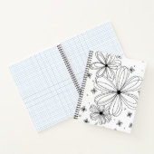 Floating Petals – Spiral Notebook ノートブック (内部)