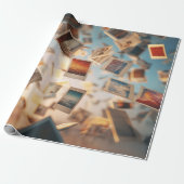 Floating Polaroid Memories ラッピングペーパー (アンロールド)