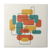 Floating Rectangles Abstract MCM #5 ID1224 タイル (正面)