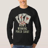 Floating Whales Pool Chips  Poker Humor Card Game Tシャツ (正面)