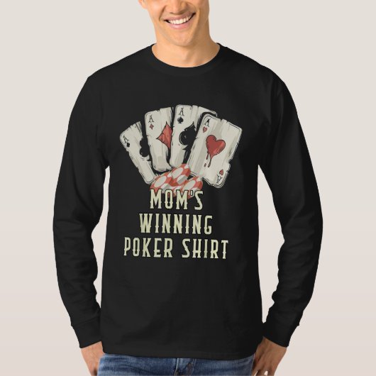 Floating Whales Pool Chips  Poker Humor Card Game Tシャツ (正面)