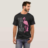 Flock You Breast Cancer Flamingo Pink Ribbon Aware Tシャツ (正面フル)