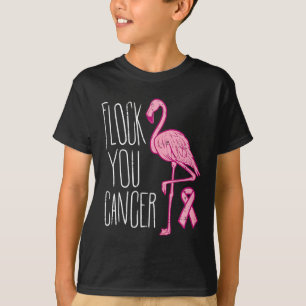 Flock You Breast Cancer Flamingo Pink Ribbon Aware Tシャツ