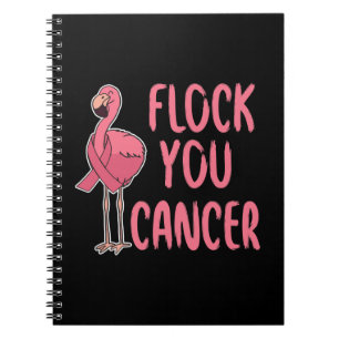Flock You Cancer Flamingo乳がん認識度 ノートブック